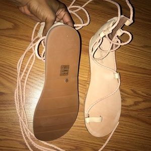 Lace up flats